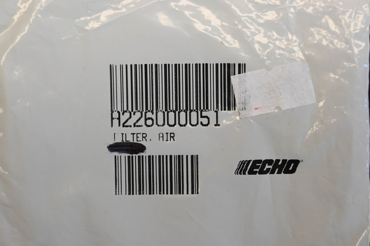New OEM Echo A226000051 Air Filter NOS
