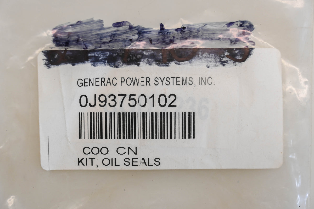 Generac 0J93750102 Seal Kit NOS