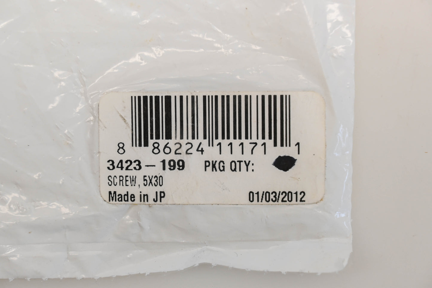 New OEM Arctic Cat 3423-199 M5-0.8 x 30mm Screws Qty 6 NOS