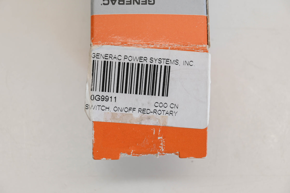 Generac 0G9911 Red On/Off Switch NOS