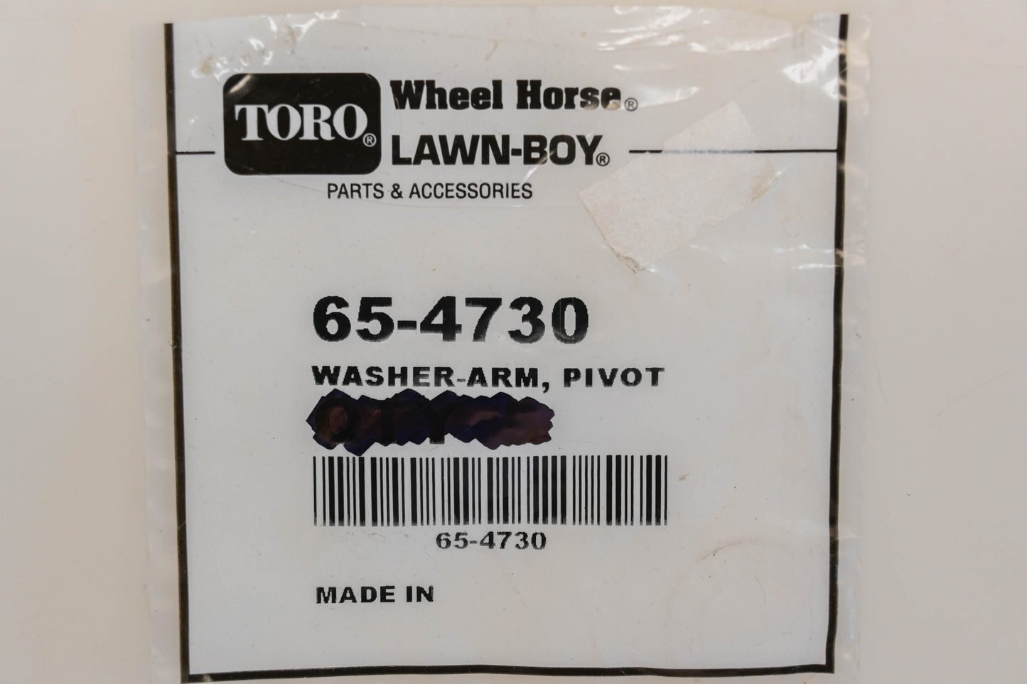 Toro 65-4730 Pivot Arm Washers Qty 3 NOS