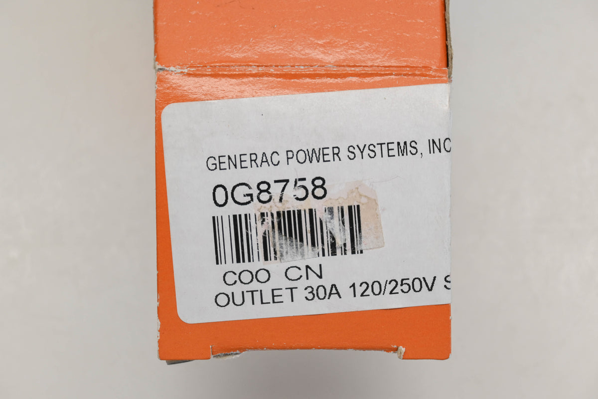 Generac 0G8758 30A-120/250V Outlet NOS