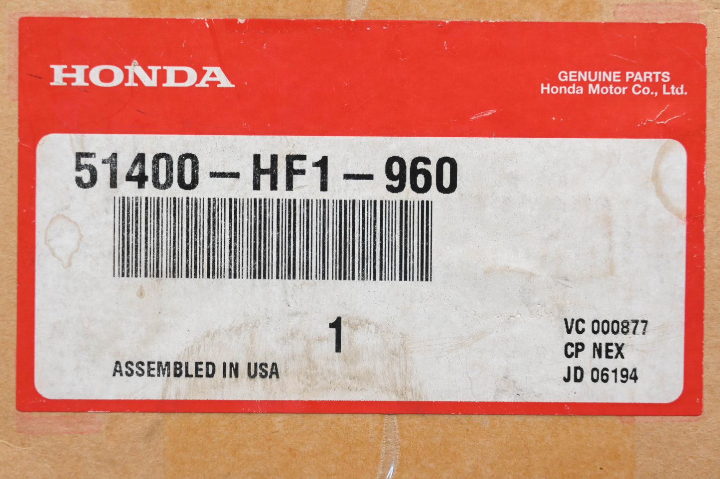 New OEM Honda 51400-HF1-960 Front Shock NOS
