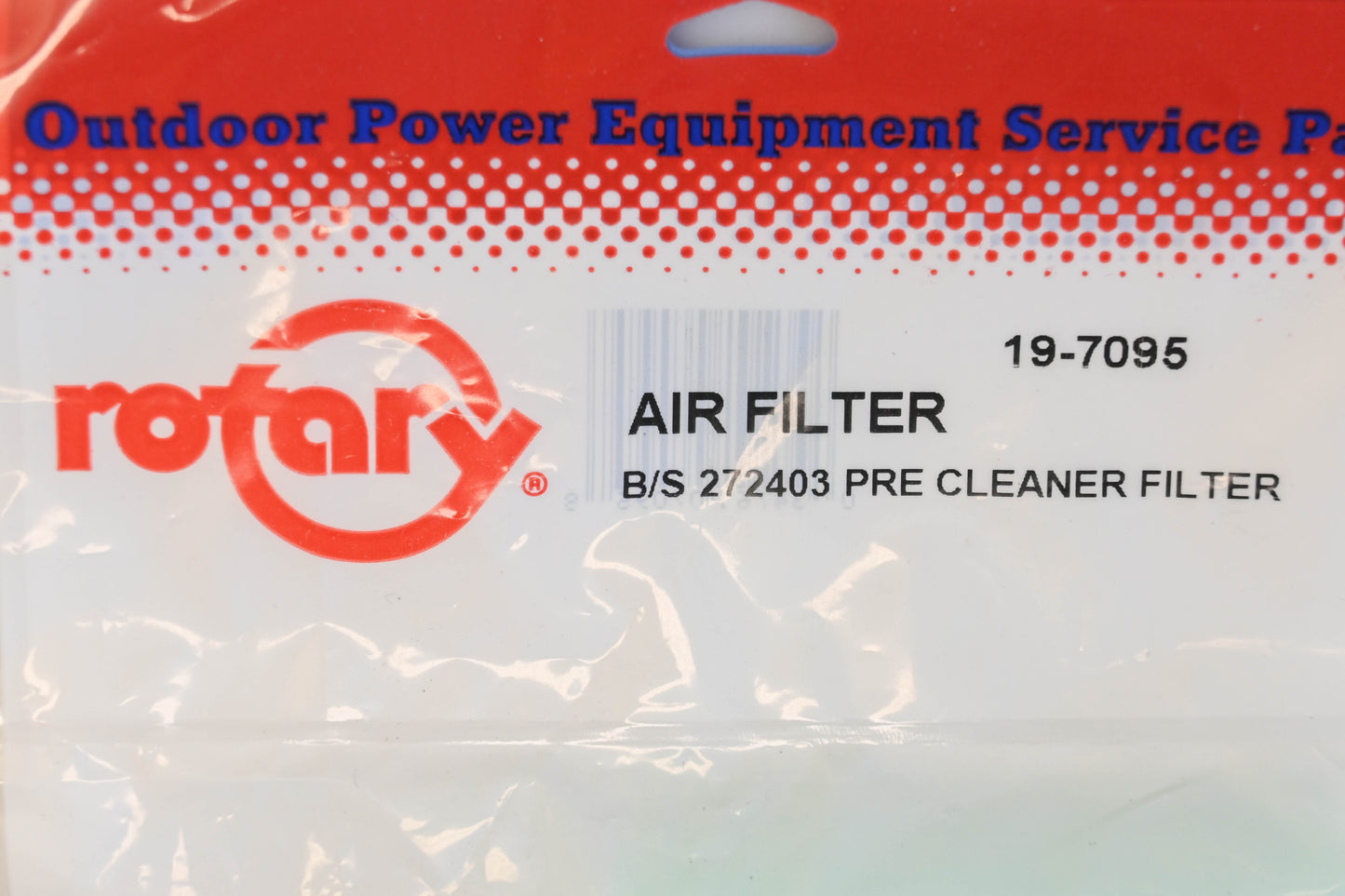 Rotary 19-7095, 272403, 272403S Foam Pre-Filters Qty 2 NOS