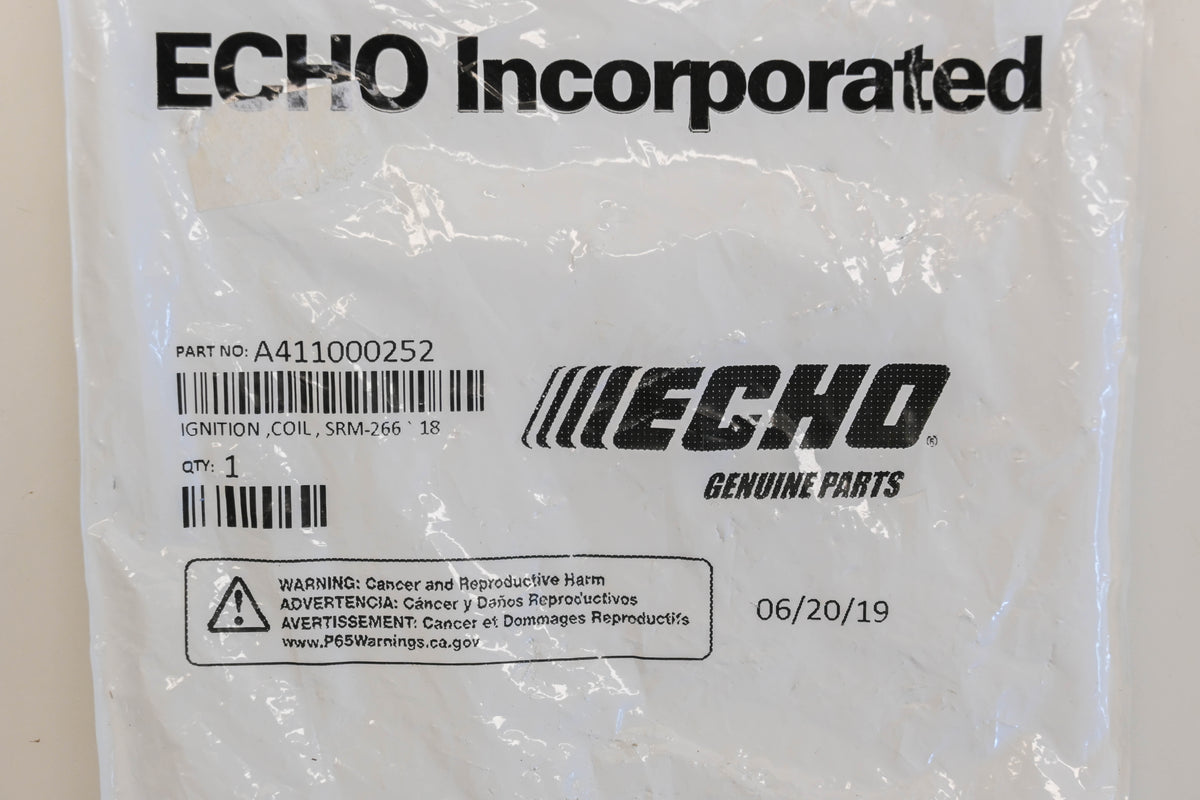 New OEM Echo A411000252 Ignition Coil NOS