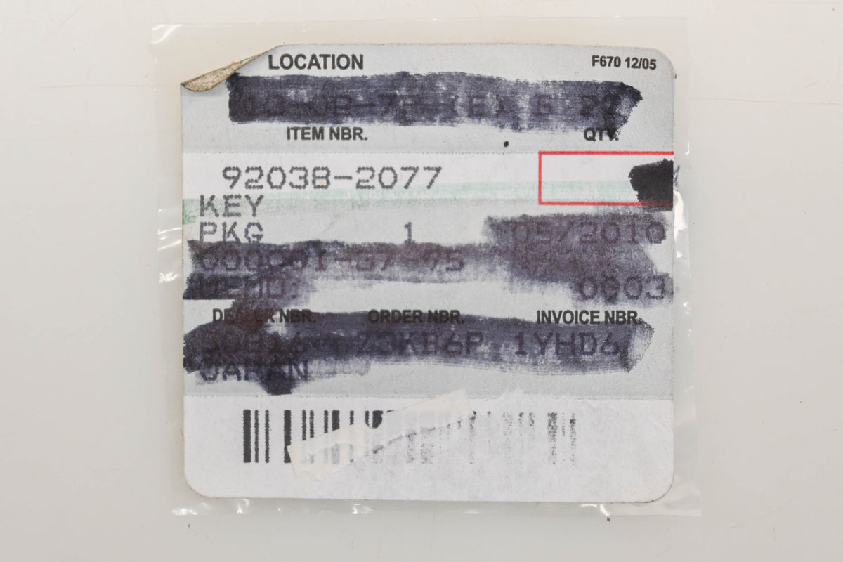 Aftermarket 92038-2077 1/8" x 3/16" x 9/16" Keys Qty 2 NOS