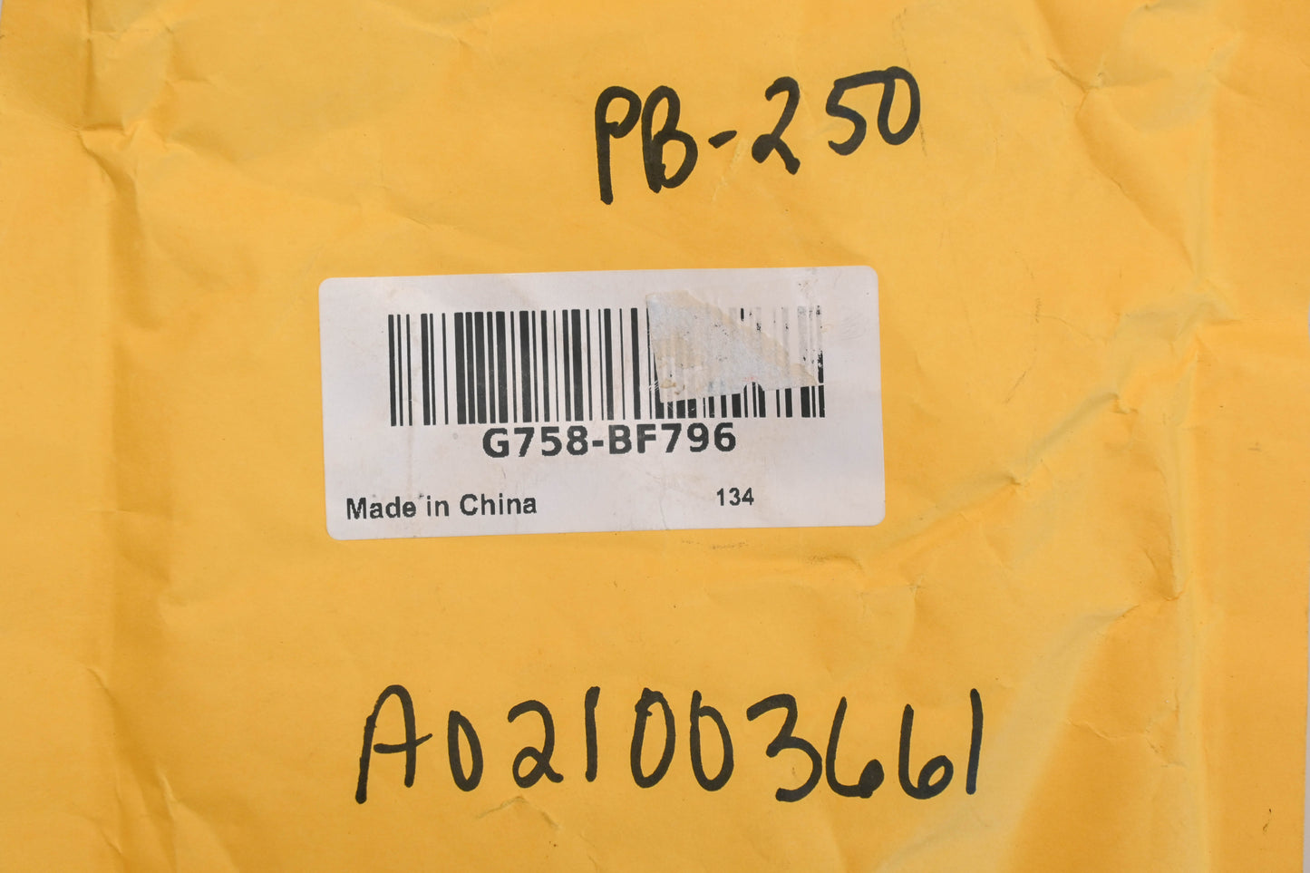Hipa G758-BF796, A021003661, PB-250 Carburetor Kit NOS