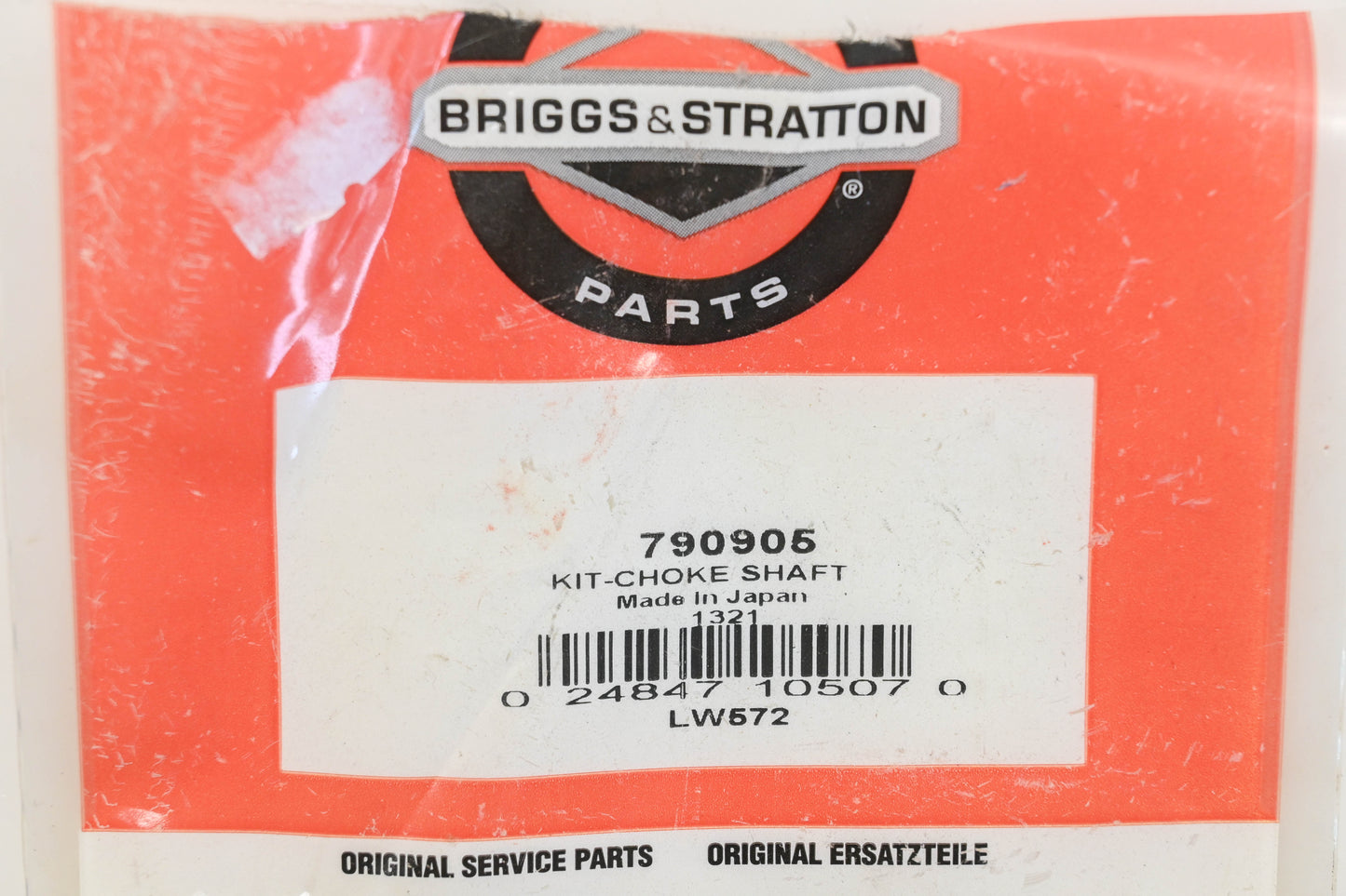 New OEM Briggs & Stratton 790905 Choke Shaft Kit NOS