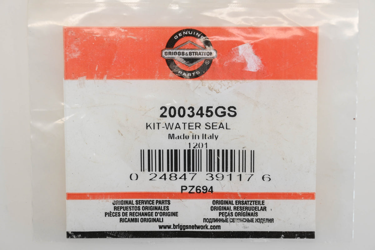 New OEM Briggs & Stratton 200345GS Pressure Washer Pump Seal Kit NOS