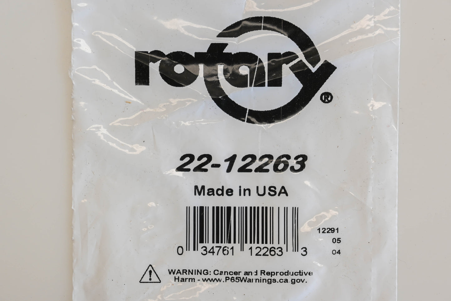 Rotary 22-12263, 631021B Inlet Needle Kit NOS