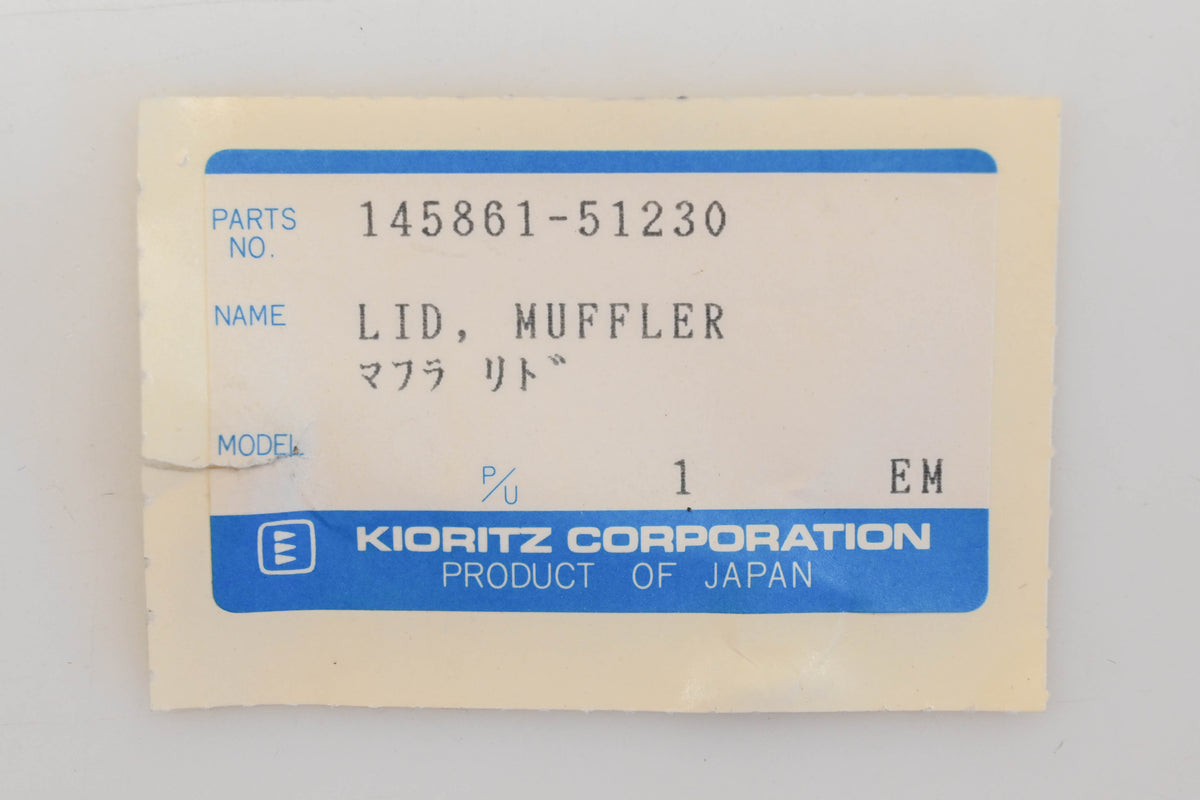 Kioritz Corporation 145861-51230, 14586151230 Muffler Lid NOS