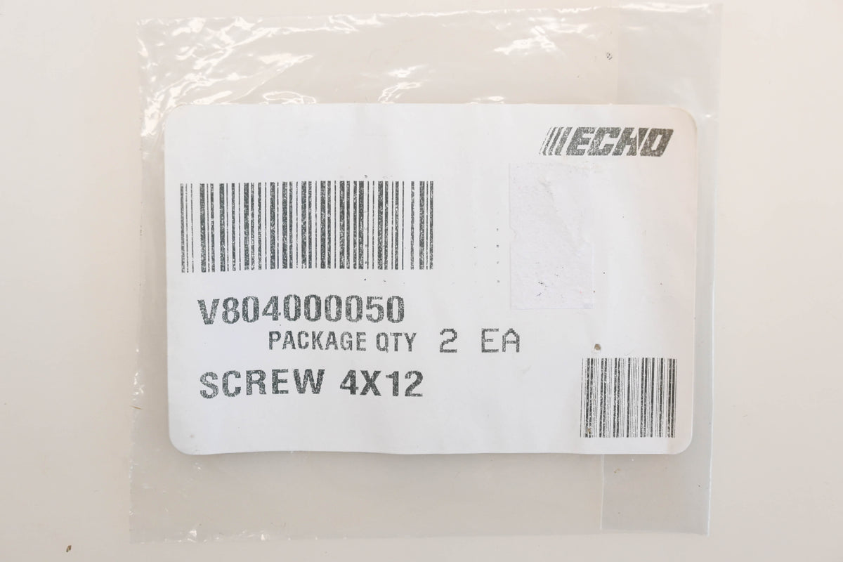 New OEM Echo V804000050 M4-0.7 x 12mm Screws Qty 2 NOS