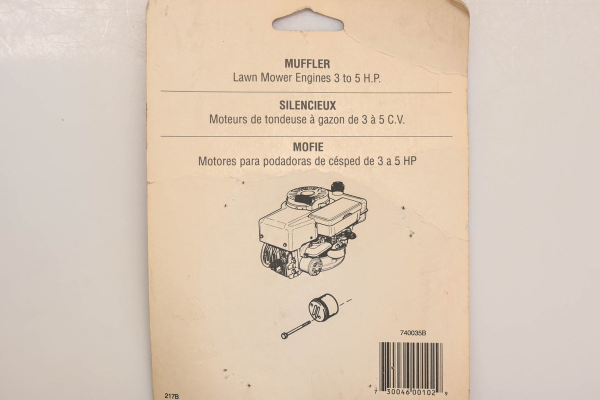 New OEM Tecumseh 740035B Muffler Kit NOS