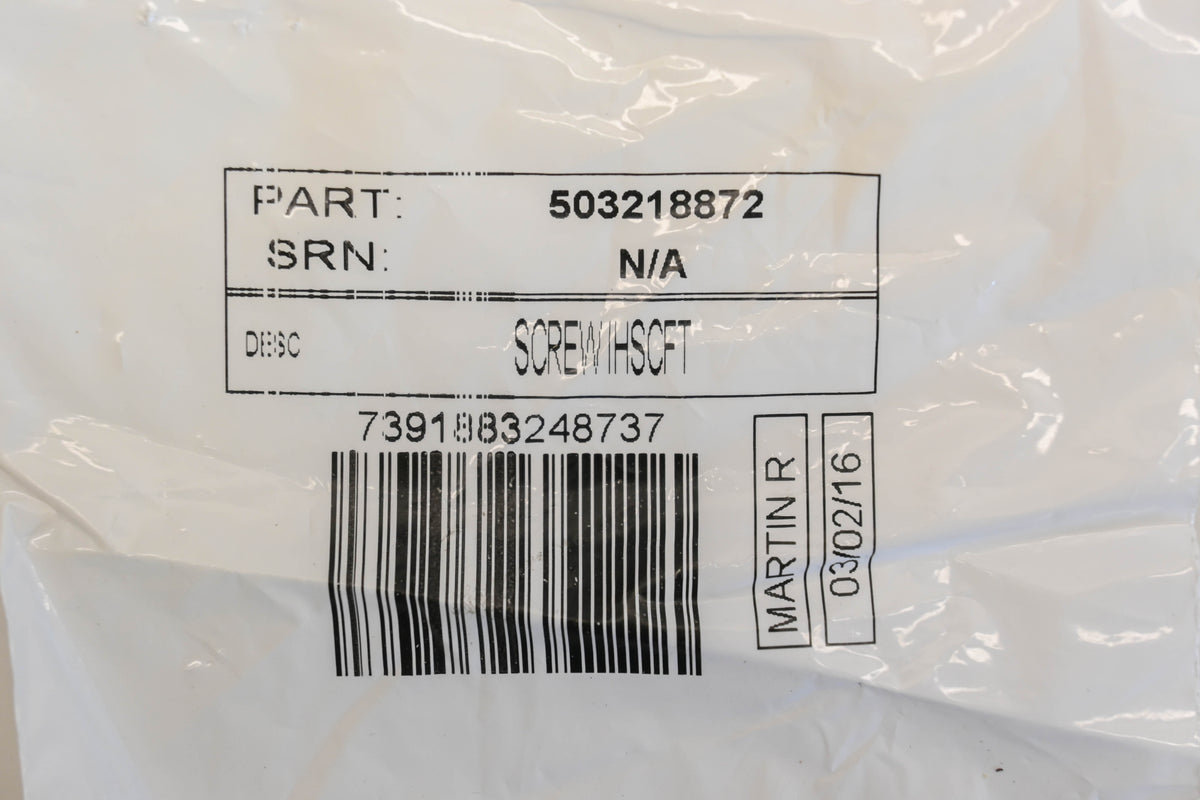 New OEM Husqvarna 503 21 88-72, 503218872 M6 x 26mm Screw NOS