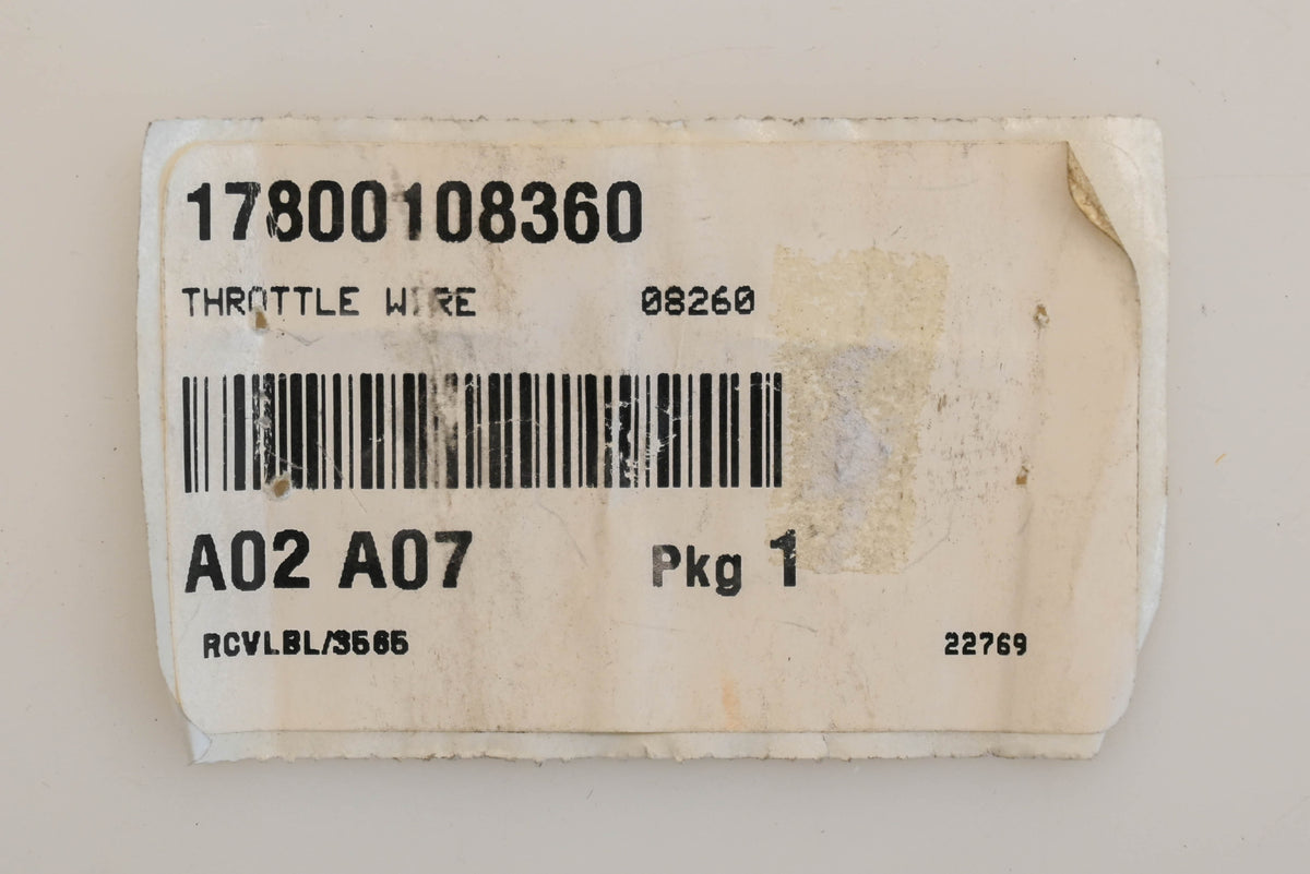 New OEM Echo 17800108360 Throttle Cable NOS