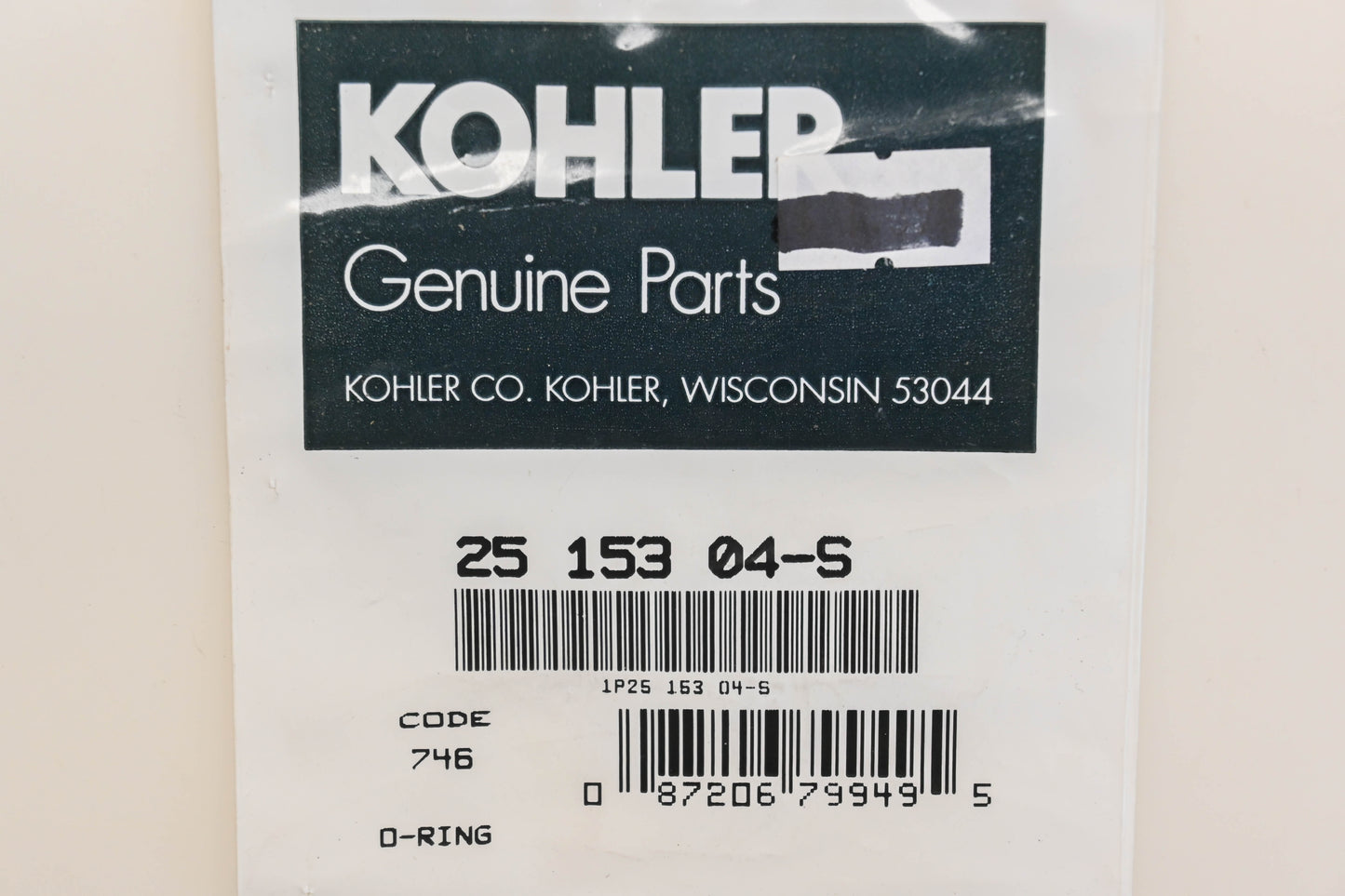 Kohler 25 153 04-S, 2515304S Fuel Pump O-Rings Qty 2 NOS