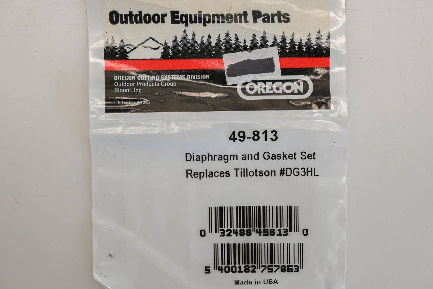 Oregon 49-813, DG3HL Carburetor Repair Kit NOS