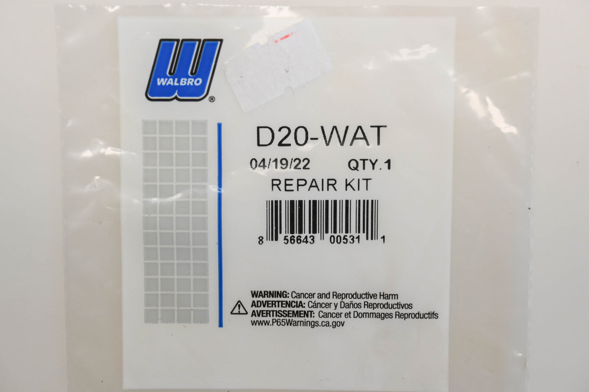 Walbro D20-WAT Carburetor Repair Kit NOS