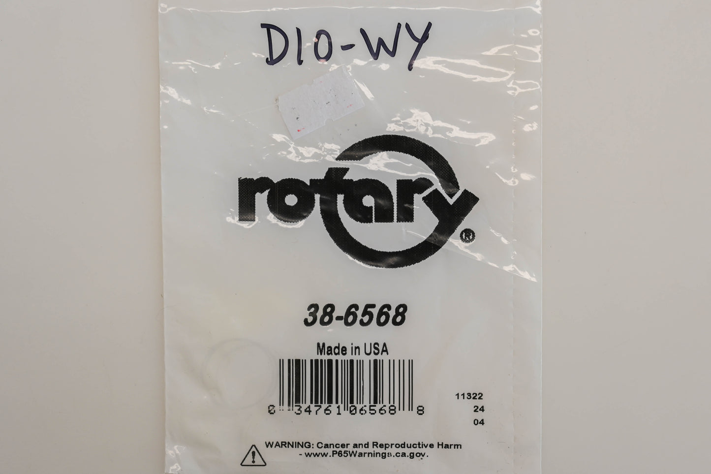 Rotary 38-6568 Carburetor Repair Kit NOS