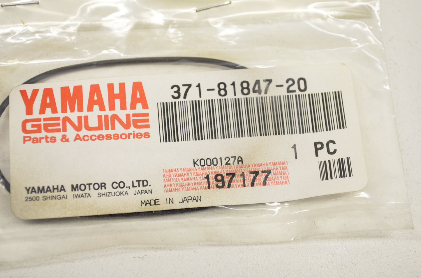 OEM Yamaha 371-81847-20-00 O-Ring NOS