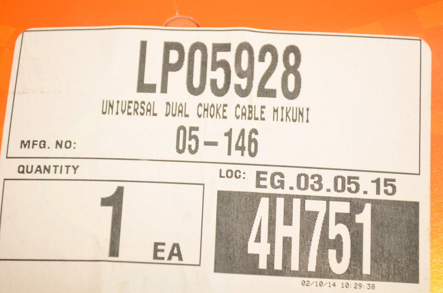 New SPI Choke Cable Mikuni NOS