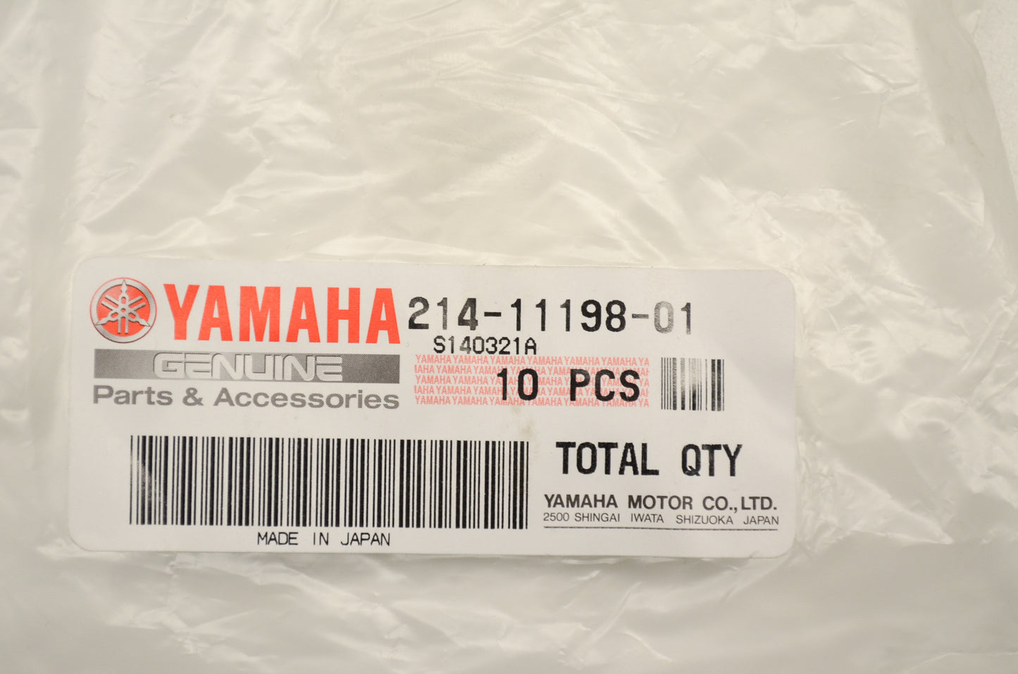 New OEM Yamaha 214-11198-01-00 Drain Plug Washer Gasket QTY 3 NOS