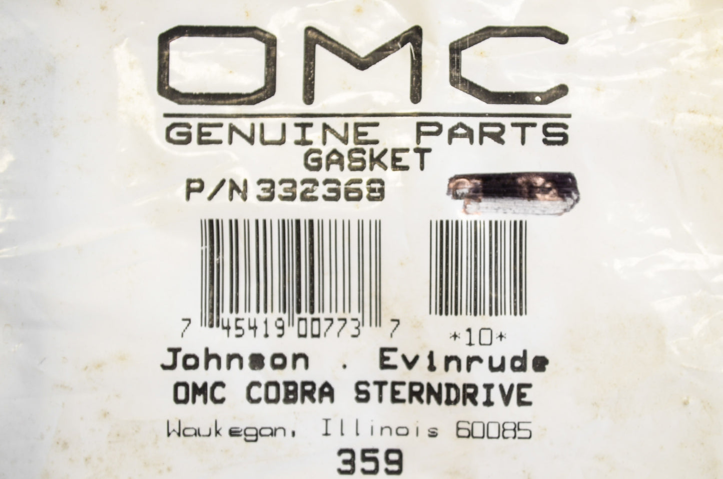 New OEM OMC Thermostat Gasket QTY 2 NOS