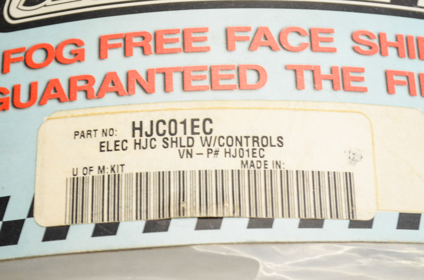 HJC Electric Face Shield Clear NOS