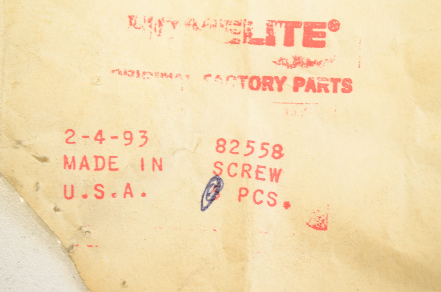 Homelite 82558 Screw NOS