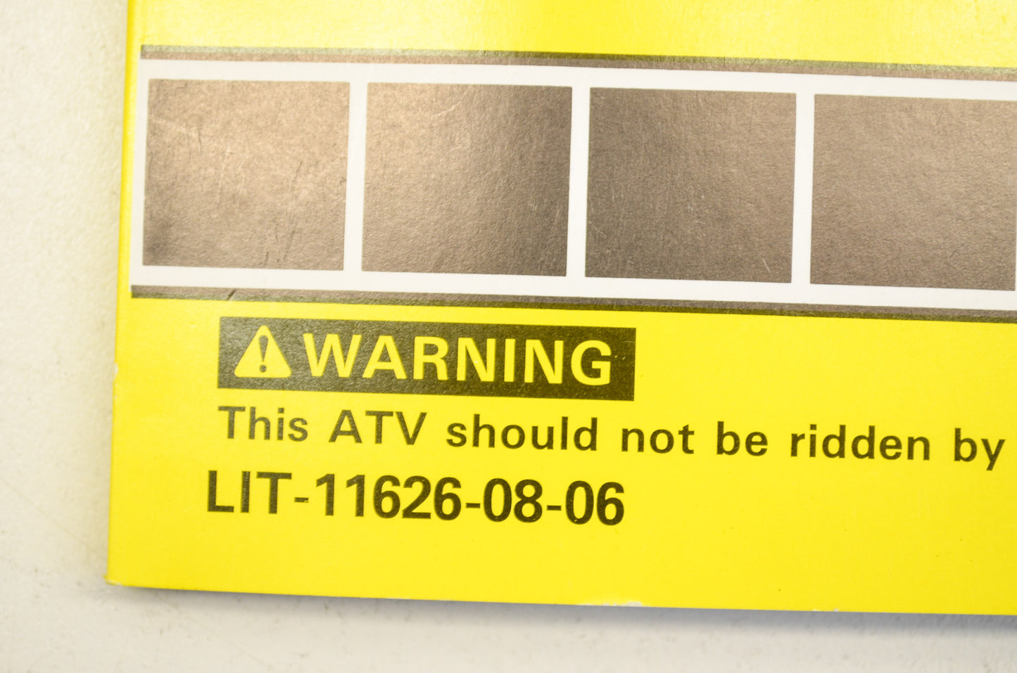 New OEM Yamaha YFZ350D Owner's Manual NOS