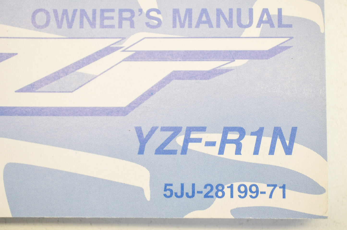 New OEM Yamaha YZF-R1N Owner's Manual NOS