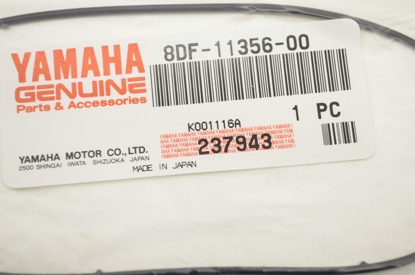 OEM Yamaha 8DF-11356-00-00 Cylinder Seal 2 NOS