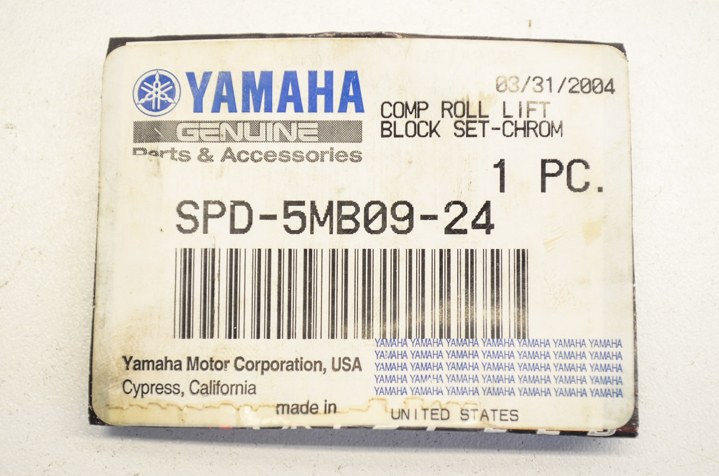 OEM Yamaha SPD-5MB09-24-00 Roll Lift Block Kit