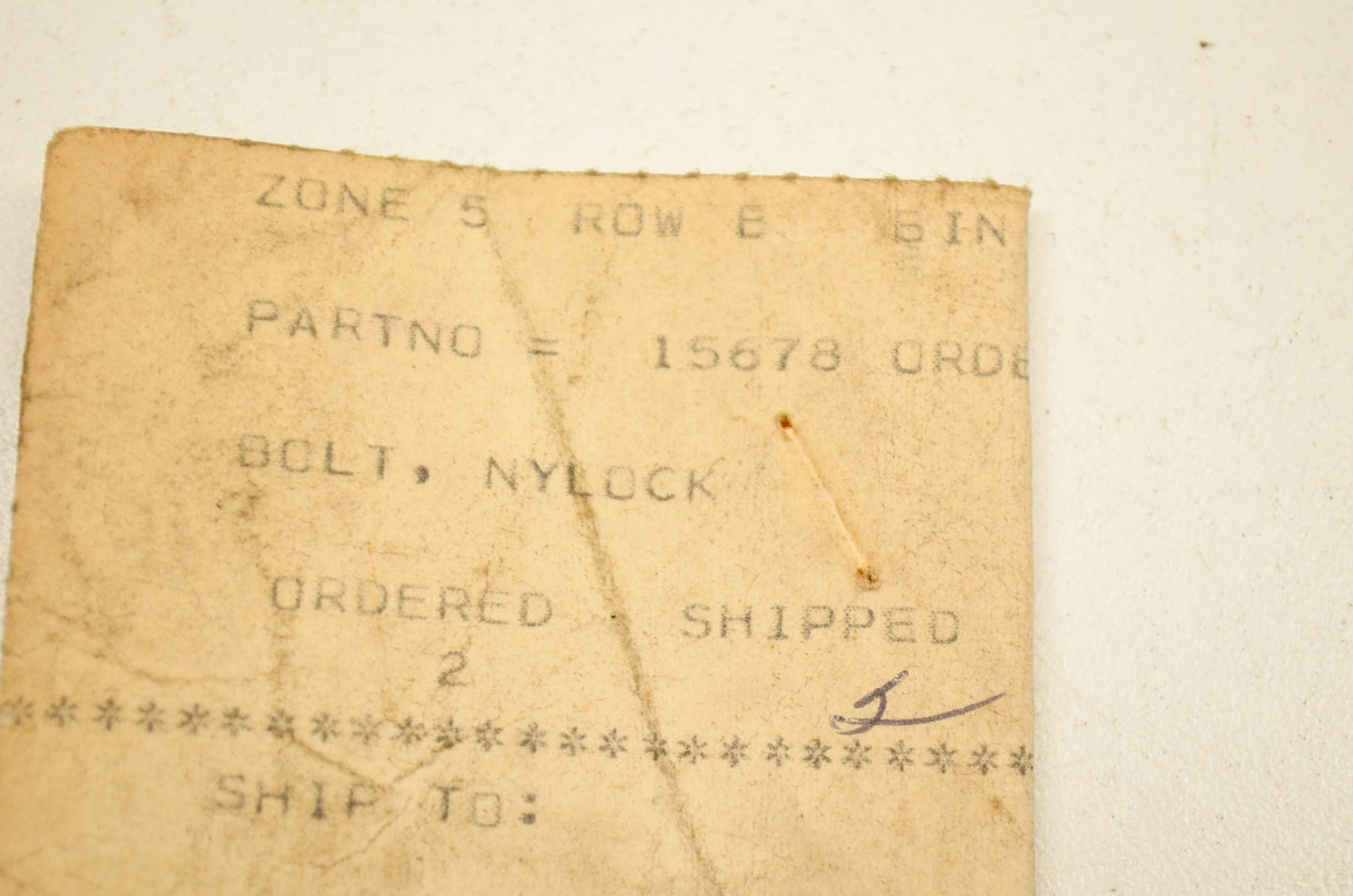 Lock Bolt Qty 2 NOS