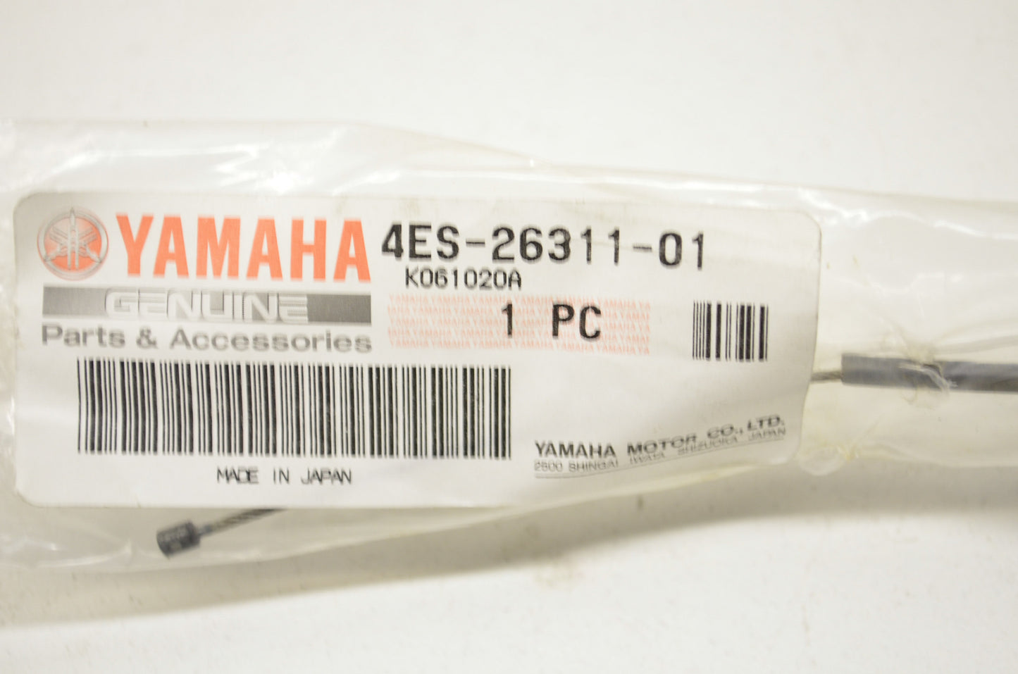 New OEM Yamaha 4ES-26311-01-00 Throttle Cable 1 NOS