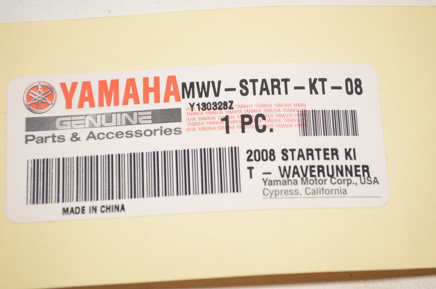 2008 Waverunner Starter Kit NOS