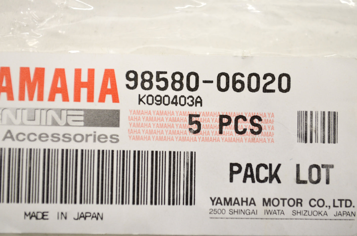 OEM Yamaha 98580-06020-00 Pan Head Screw Qty 3 NOS