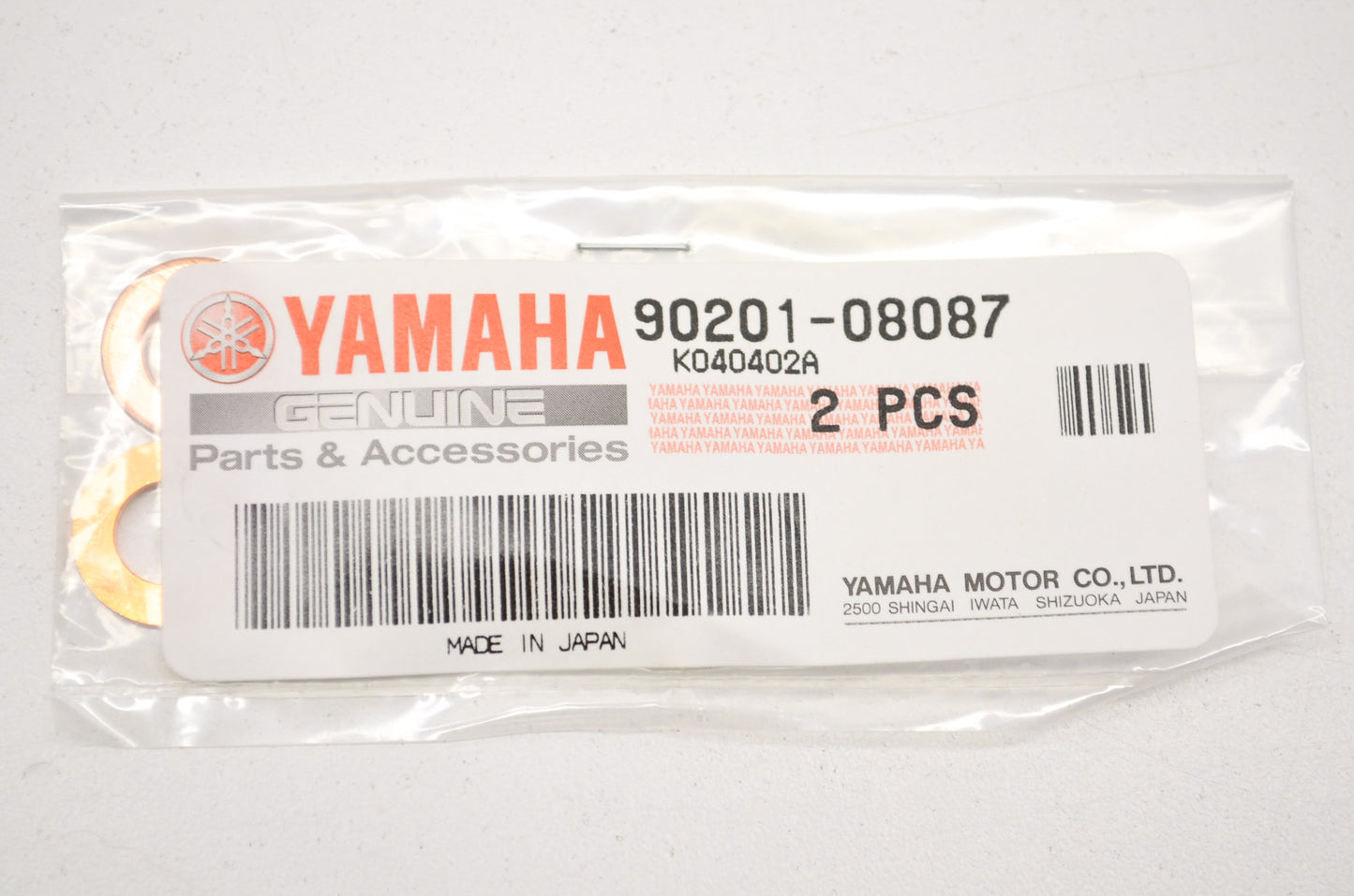 OEM Yamaha 90201-08087-00 Plate Washer Qty 2 NOS