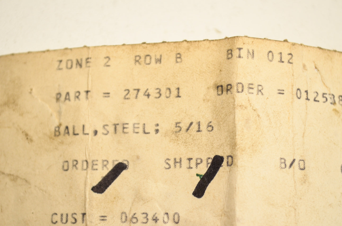 Steel Ball 5/16 Qty 7 NOS
