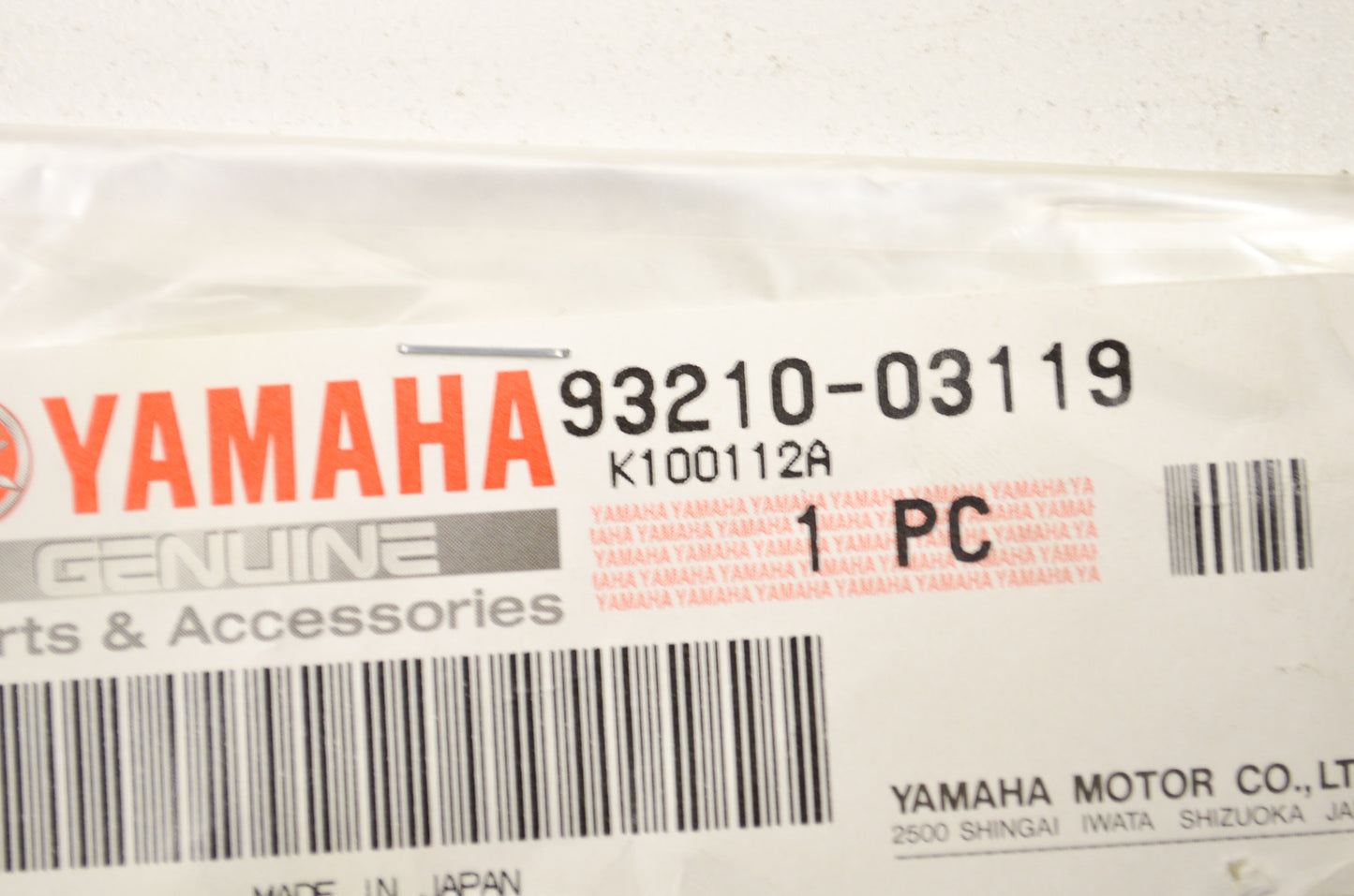 OEM Yamaha 93210-03119-00 O-Ring Qty 2 NOS