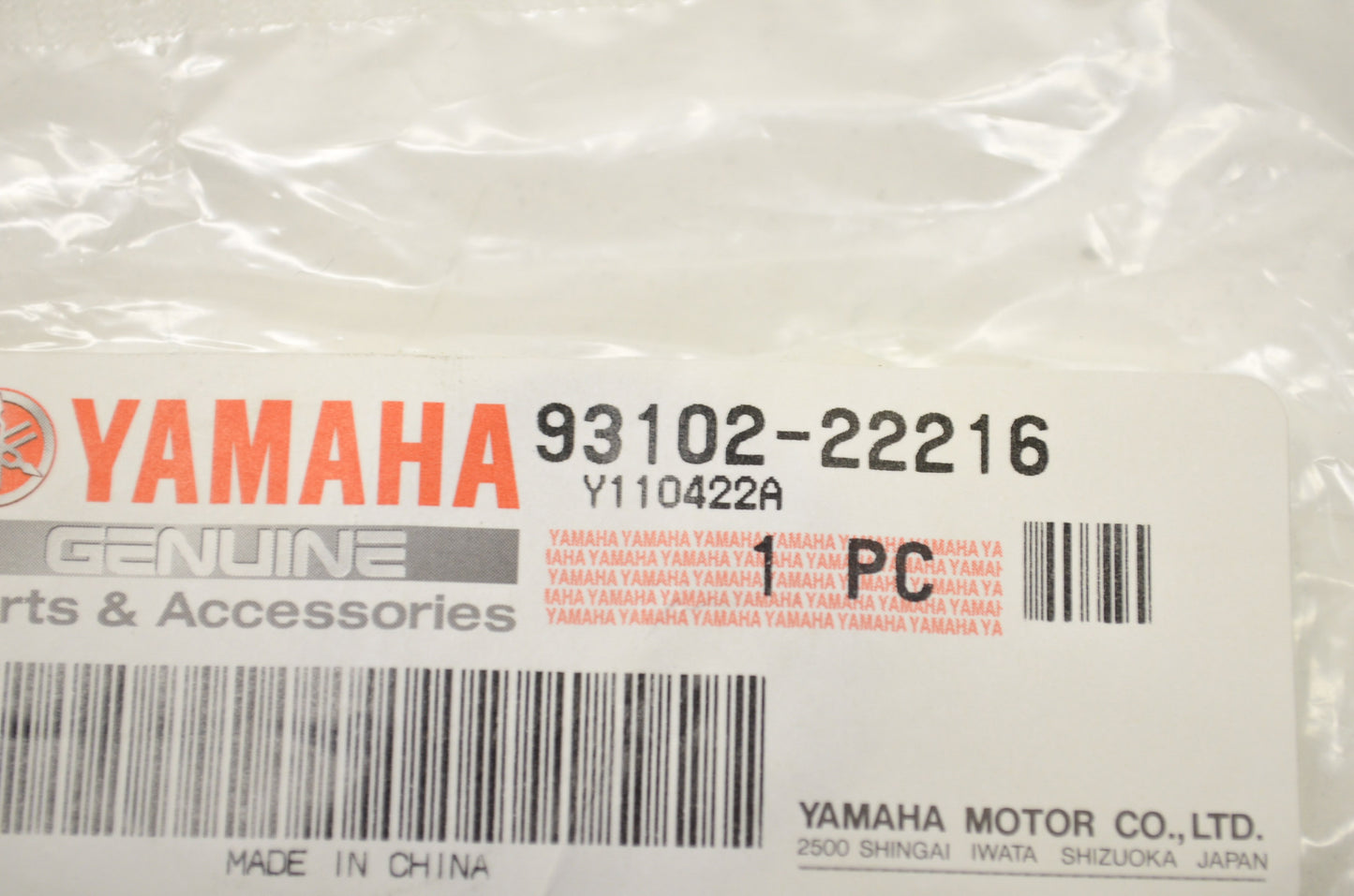 OEM Yamaha 93102-22216-00 Oil Seal Type SD NOS