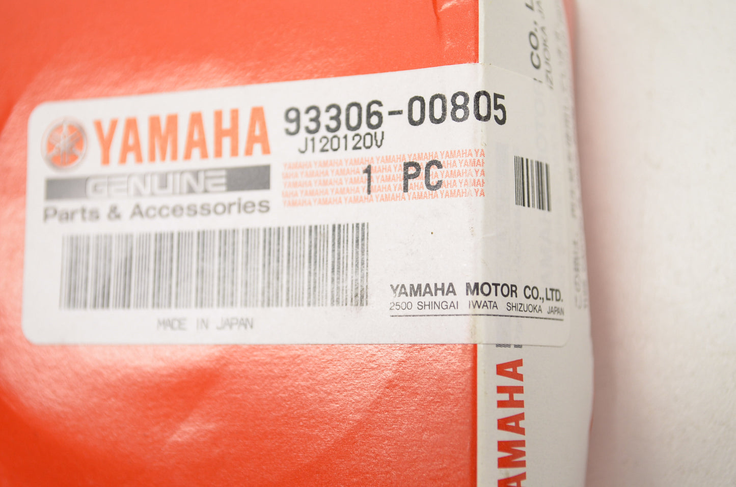 OEM Yamaha 93306-00805-00 Bearing 1YW NOS