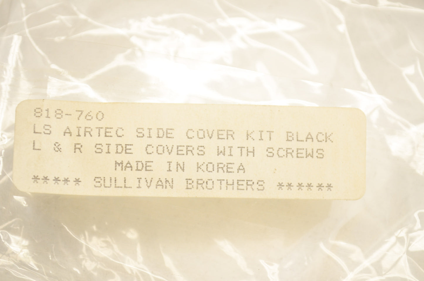 New HJC LS Airtec Side Cover Kit Black NOS