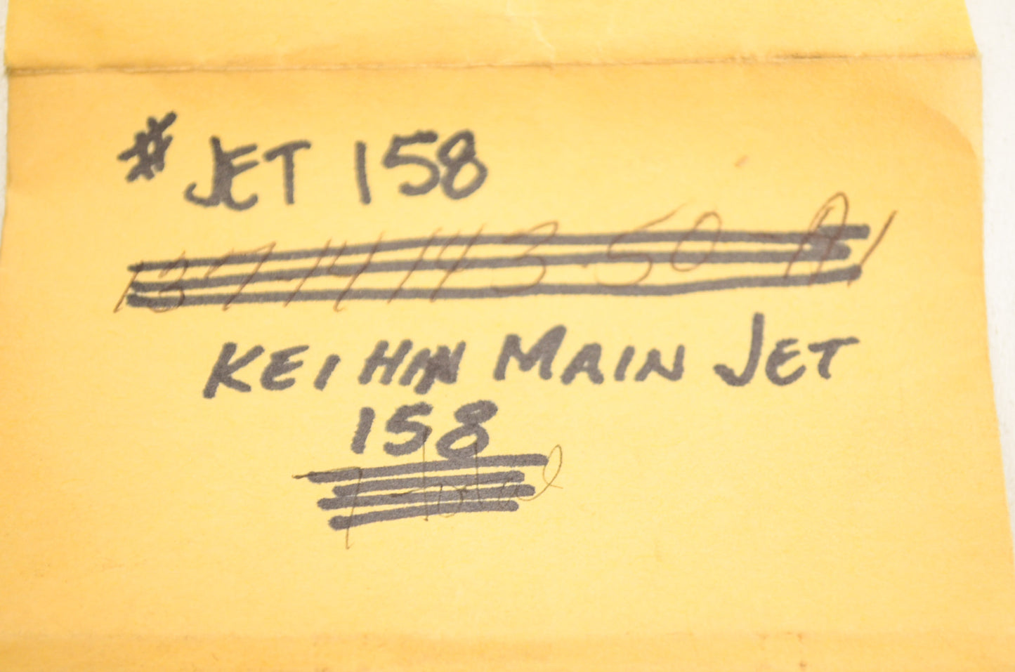 New Keihin Main Jet 158 QTY 2 NOS