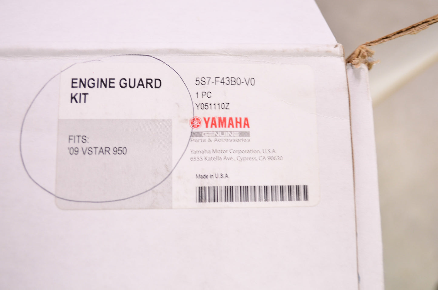 OEM Yamaha 5S7-F43B0-V0-00 Engine Guard Kit NOS