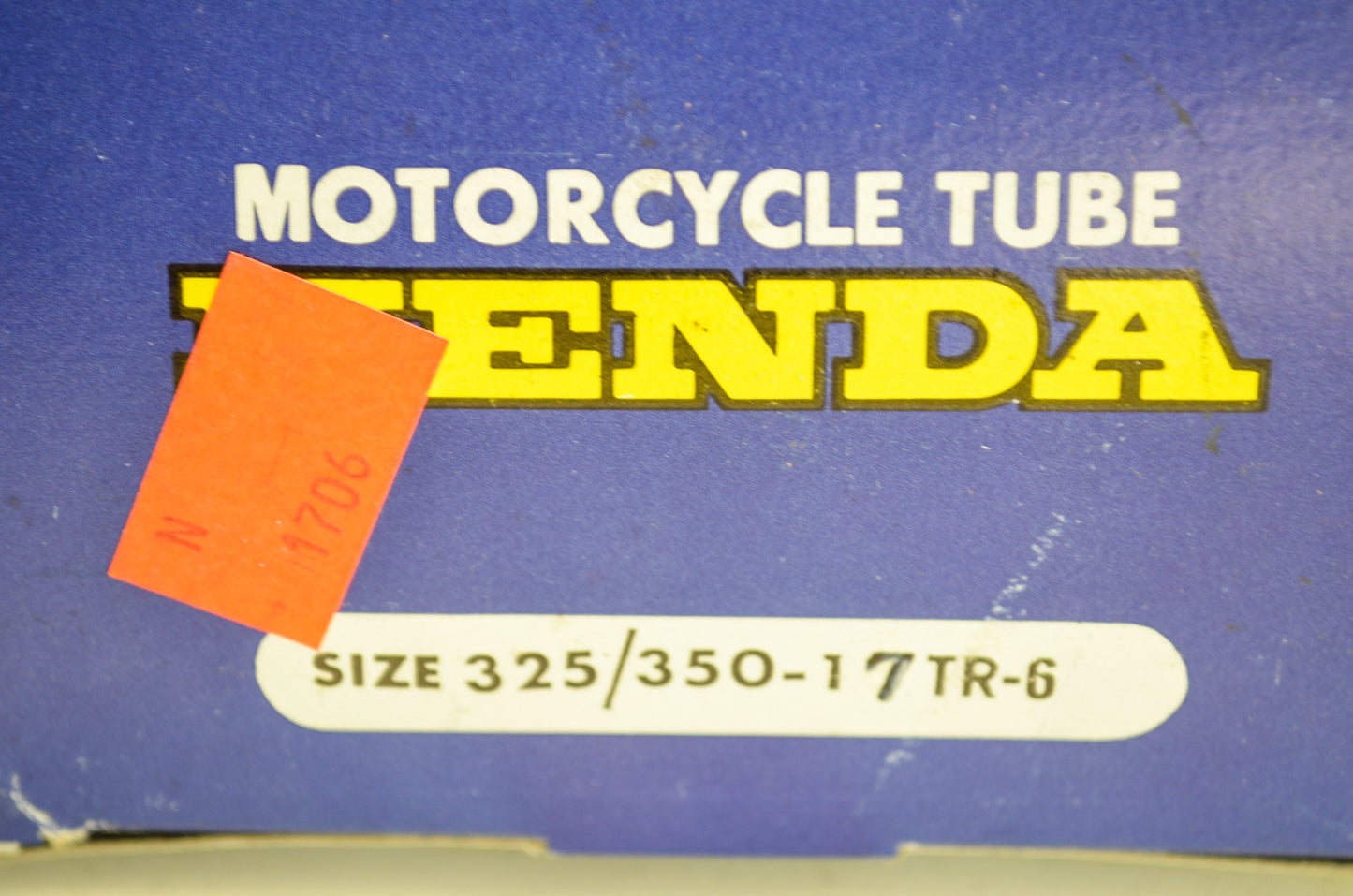 Kenda N-1706 Inner Tube 3.25/3.50-17 TR-6 NOS
