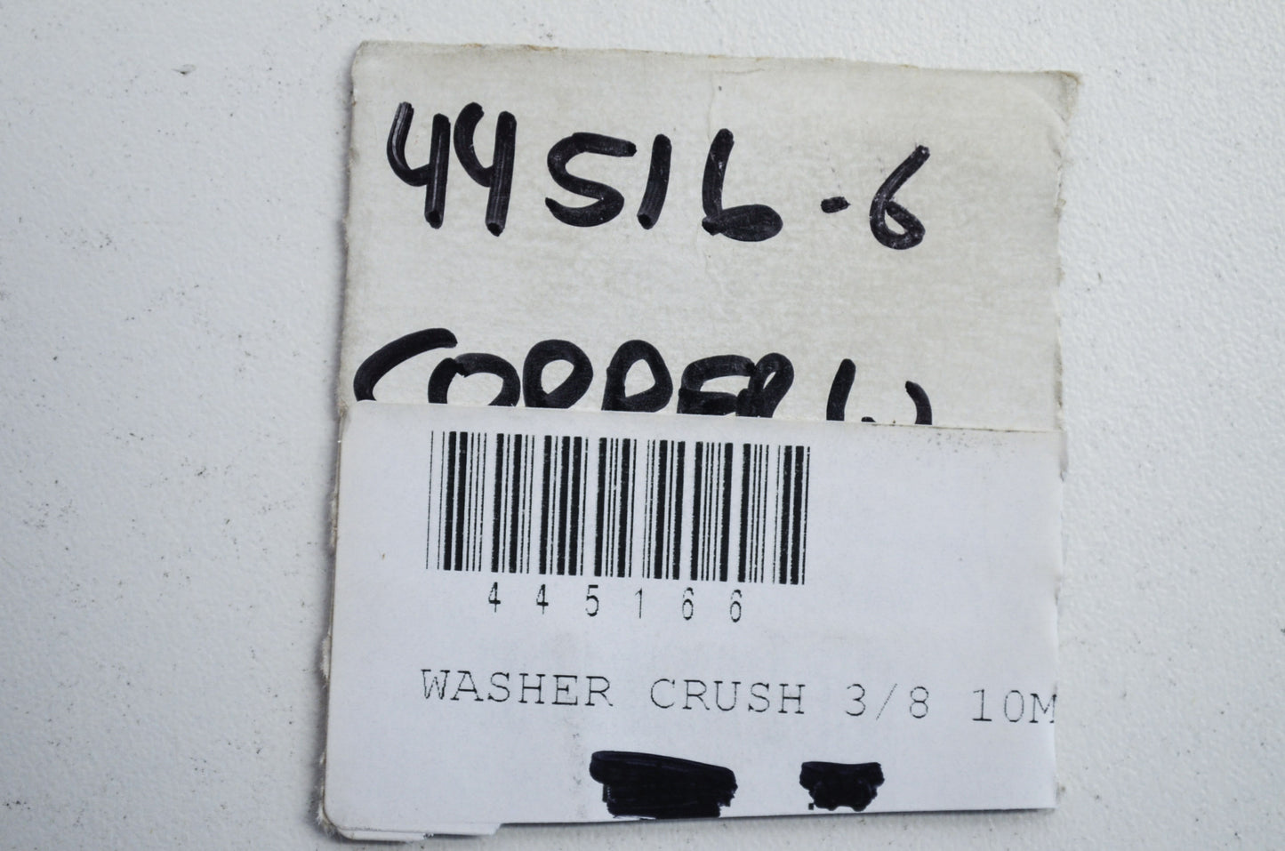 Goodridge 445166 Copper Crush Washers QTY 9 NOS