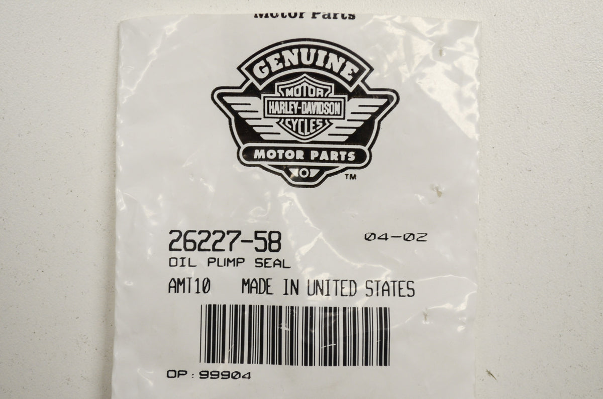 OEM Harley-Davidson 26227-58 Oil Pump Seal NOS