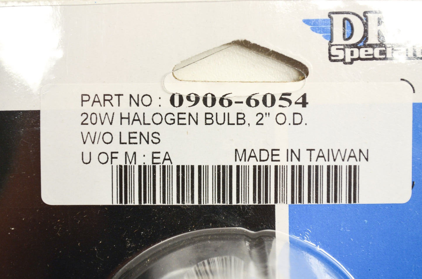 Drag Specialties 0906-6054 20W Halogen Bulb 2" Without Lens NOS