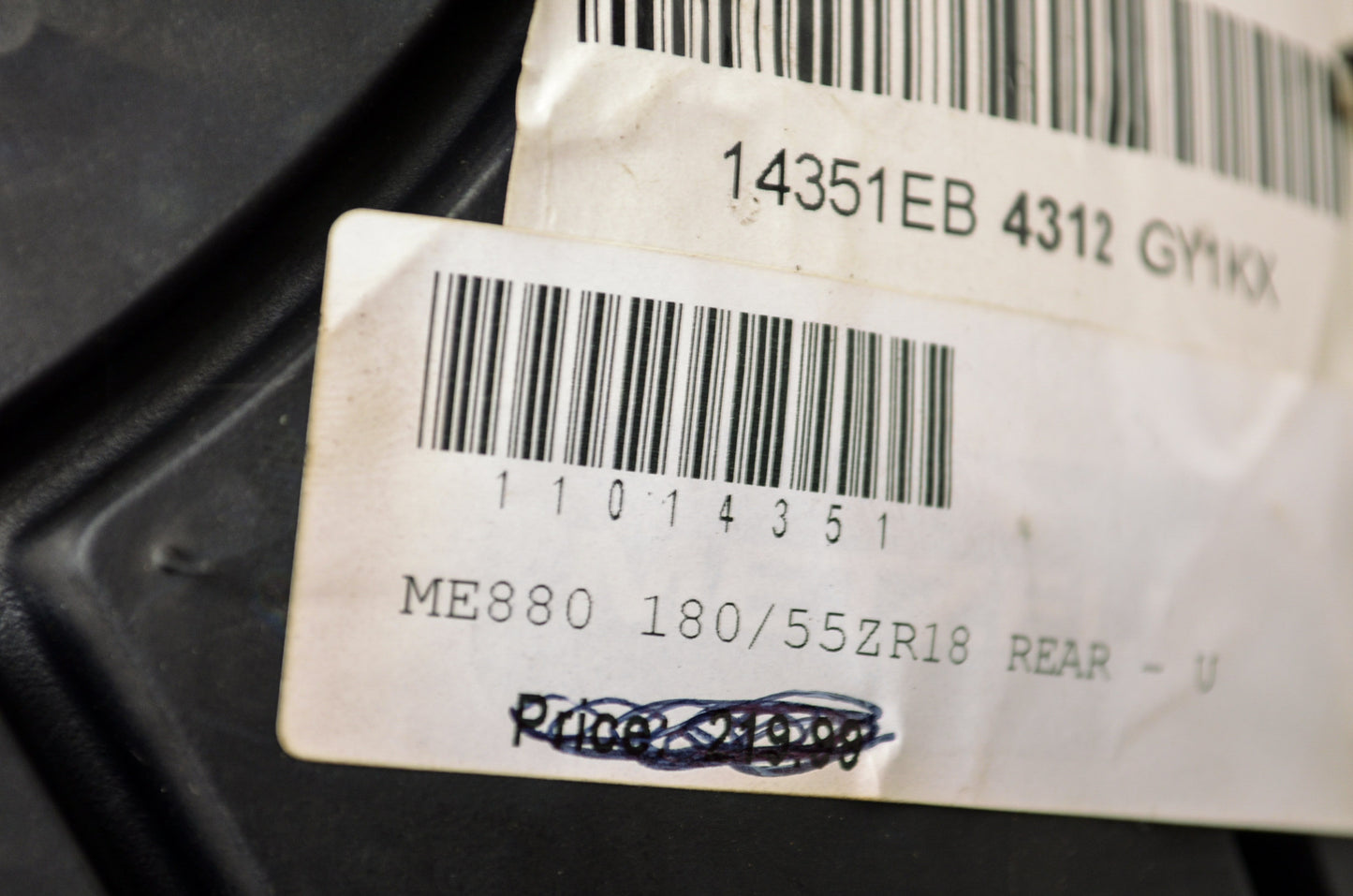 New Metzeler ME880 Marathon Tire 180/55ZR 18 M/C 74W